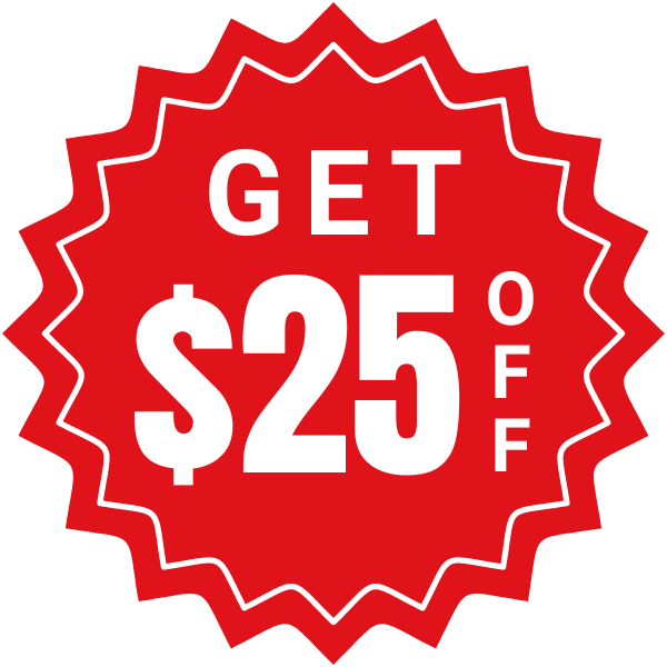 Get $25 Off Badge